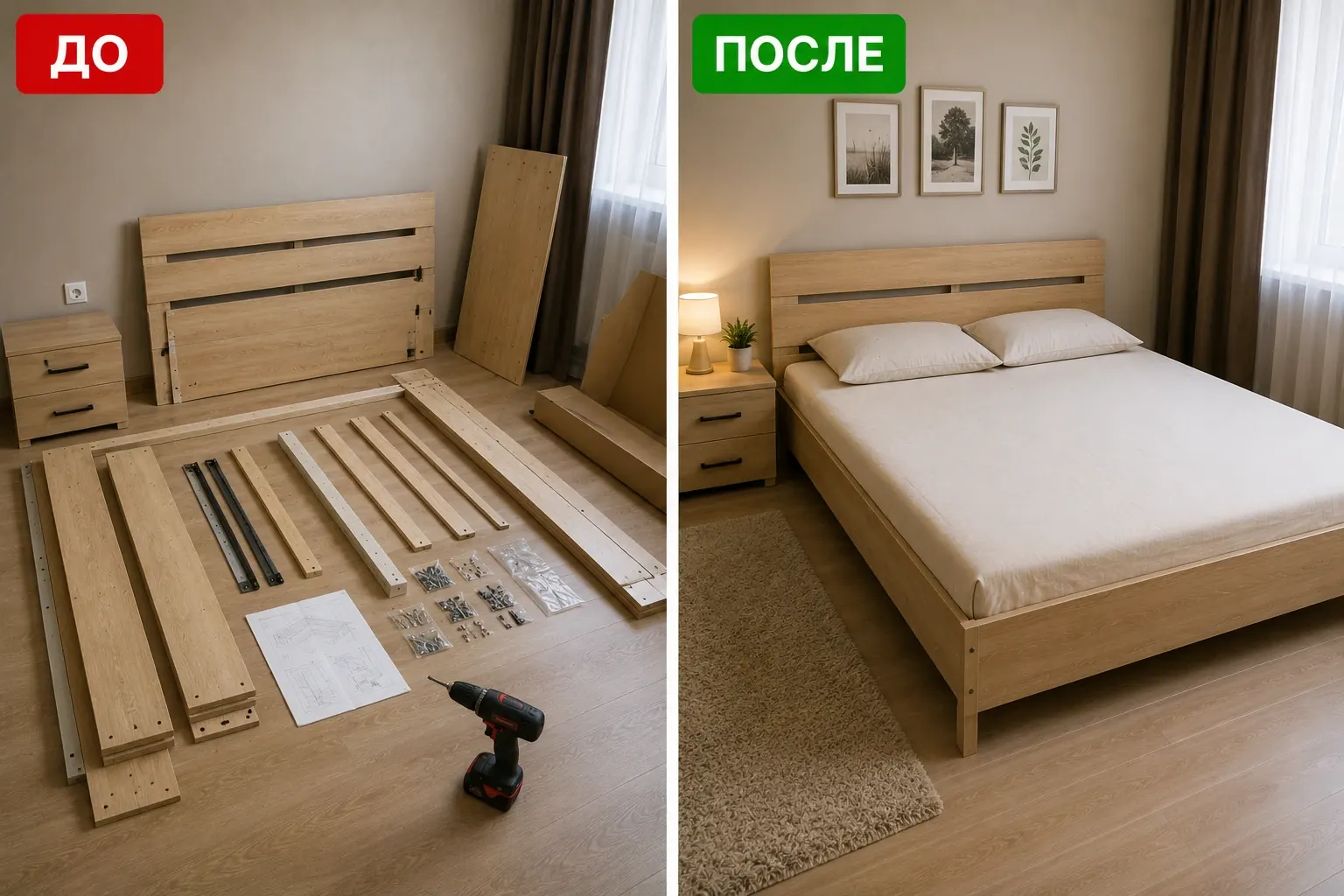Сборка кровати